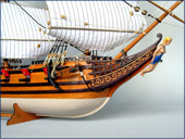 Modele statków - Panna Wodna - zdjęcie dziobu